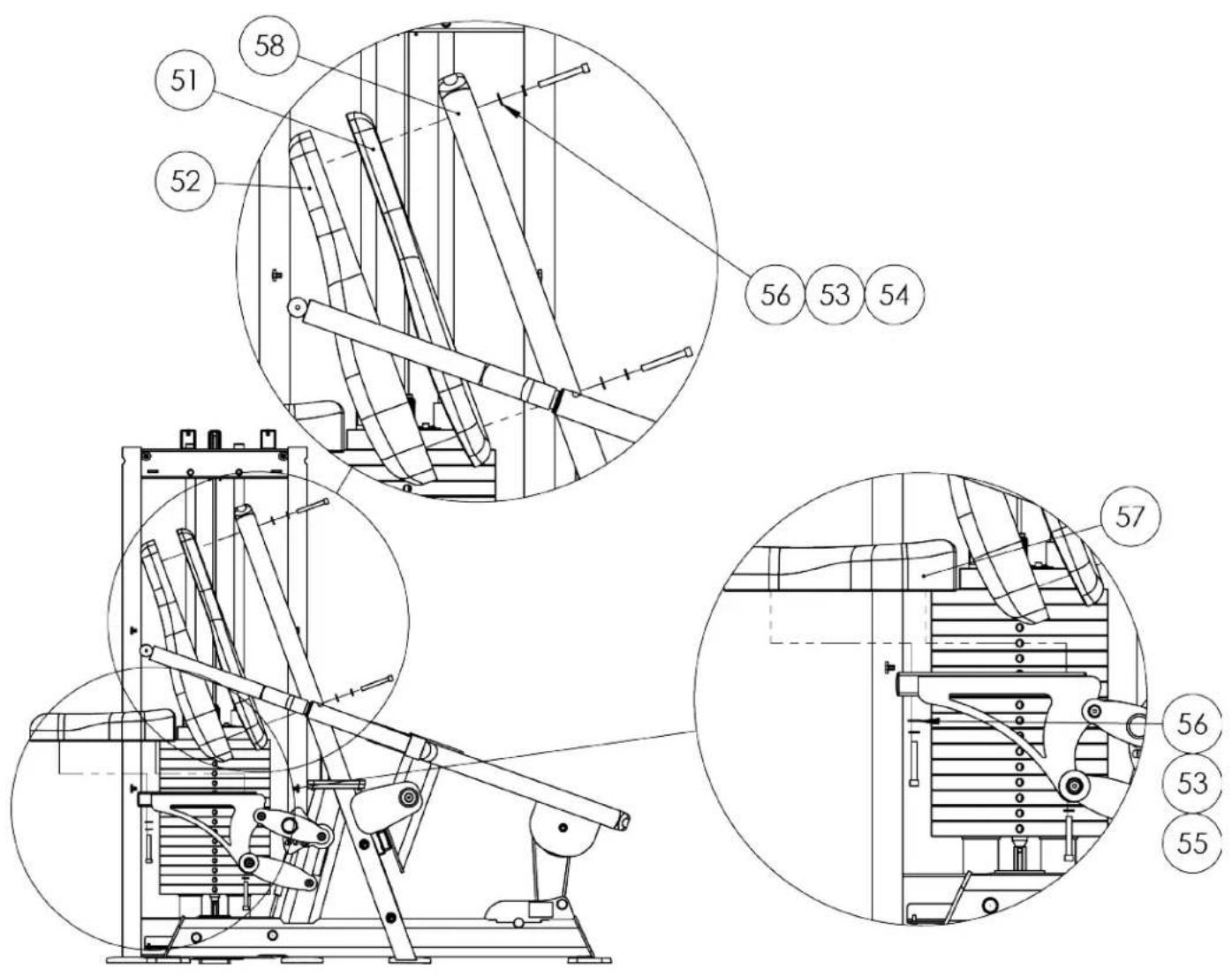 True XL-1500 - Step 7 (Seat Pads): - 1