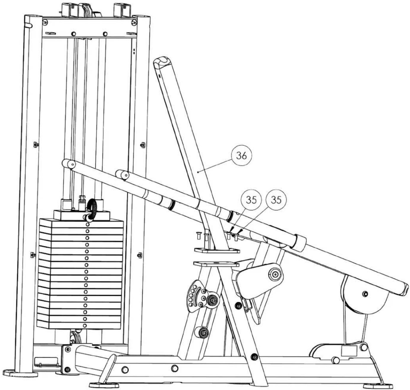 True XL-1500 - Step 5 (Seat Back Frame): - 1