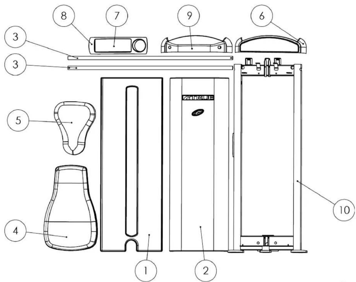 True XL-1500 - Carton One Contents - 1