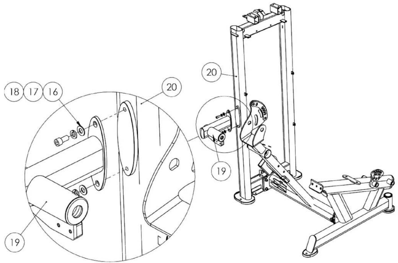 True XL-0200 - Step 3 (Axle Support): - 1