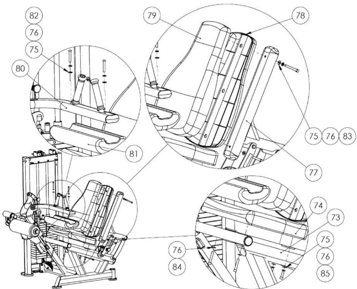 True XL-0200 - Step 11 (Seat Pads): - 1