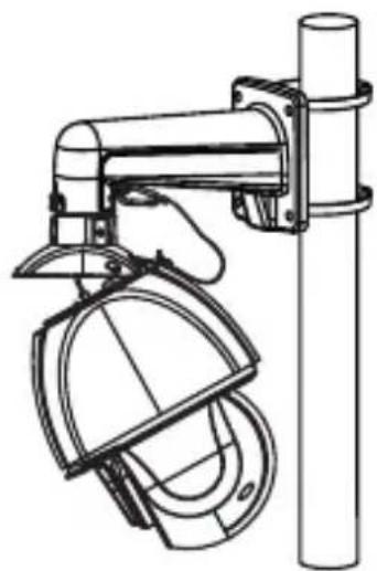 Speco Technologies PMT1G - ● Pole Mounting of PTZ Camera with Wall Mount - 5