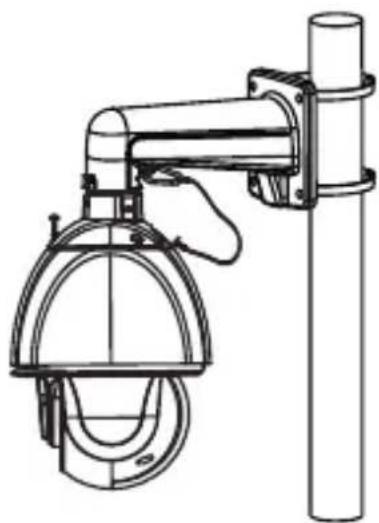 Speco Technologies PMT1G - ● Pole Mounting of PTZ Camera with Wall Mount - 6