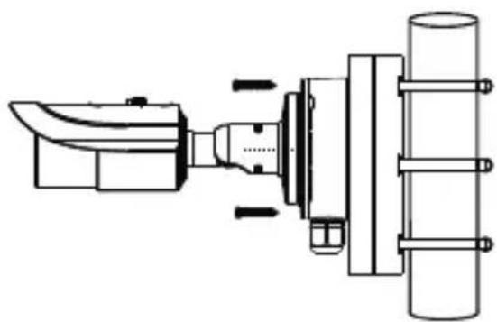Speco Technologies PMT1G - - Pole Mounting of Bullet Camera with Junction Box - 4