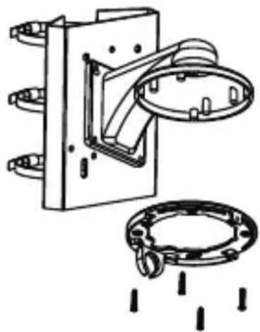 Speco Technologies PMT1G - - Pole Mounting of Dome Camera with Wall Mount - 4
