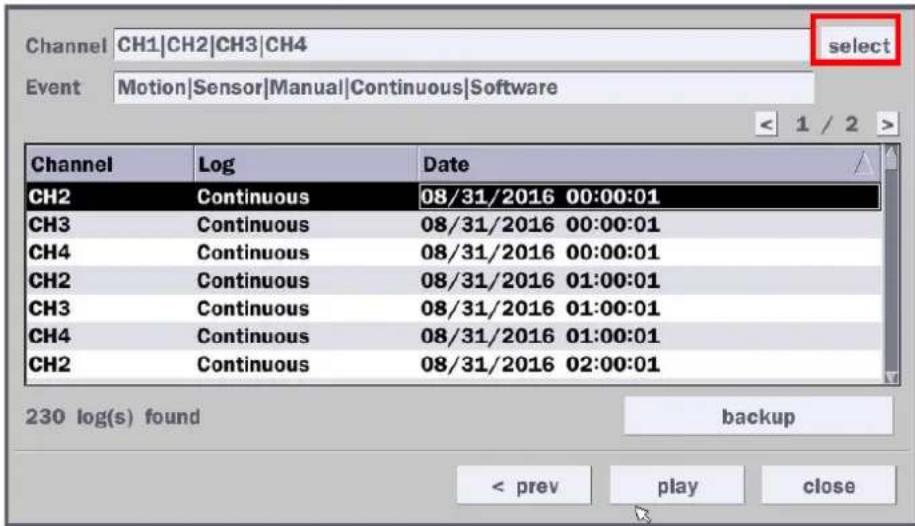 Speco Technologies ZIPTWP471 - 5-3-4. Event Search - 1
