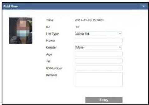 Speco Technologies O4BM - - Add captured face pictures to the face database - 1