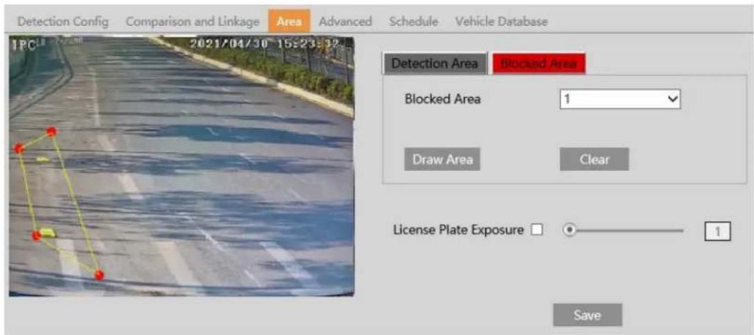 Speco Technologies O4BM - To set the blocked area: - 1