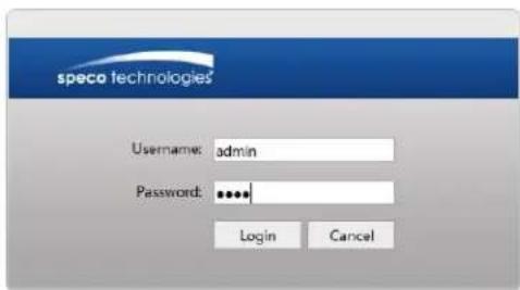 Speco Technologies O8T9M - Web Access and Login - 3
