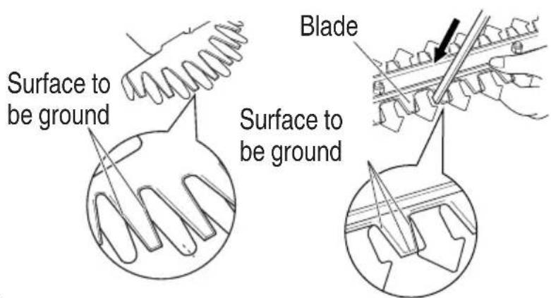 HiKOKI CH10DL - Sharpening the blade (Fig. 24) - 1