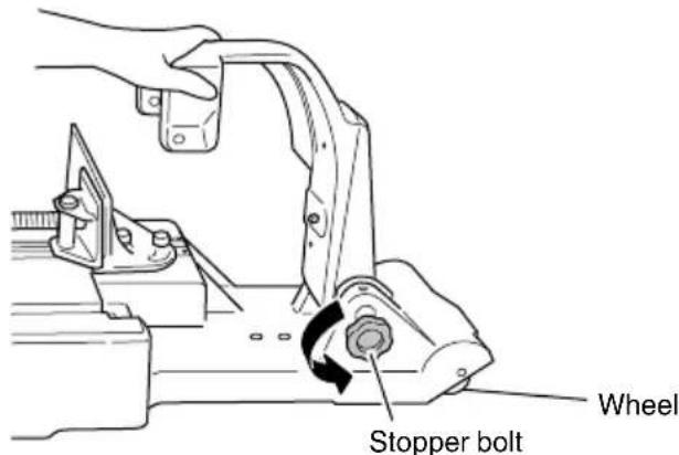 HiKOKI CB12-ST2 - Installing the band saw stand and switch holder - 1