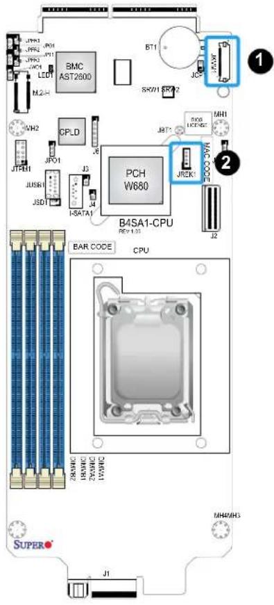 Supermicro B4SA1-CPU - Intel RAID Key Header - 1
