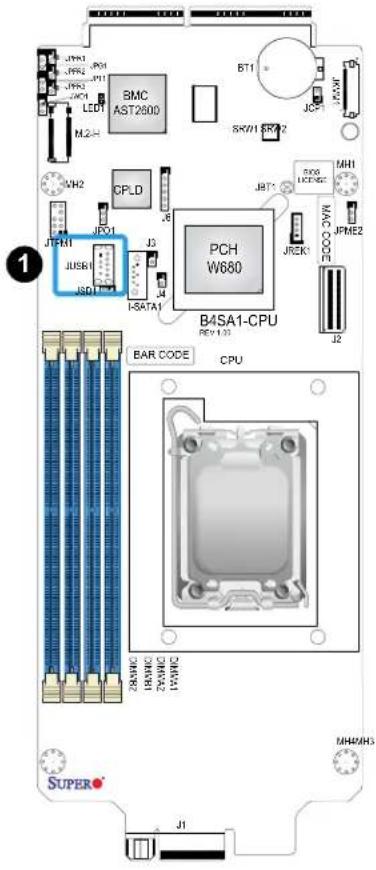 Supermicro B4SA1-CPU - Internal USB 3.2 Type-A Connector - 1