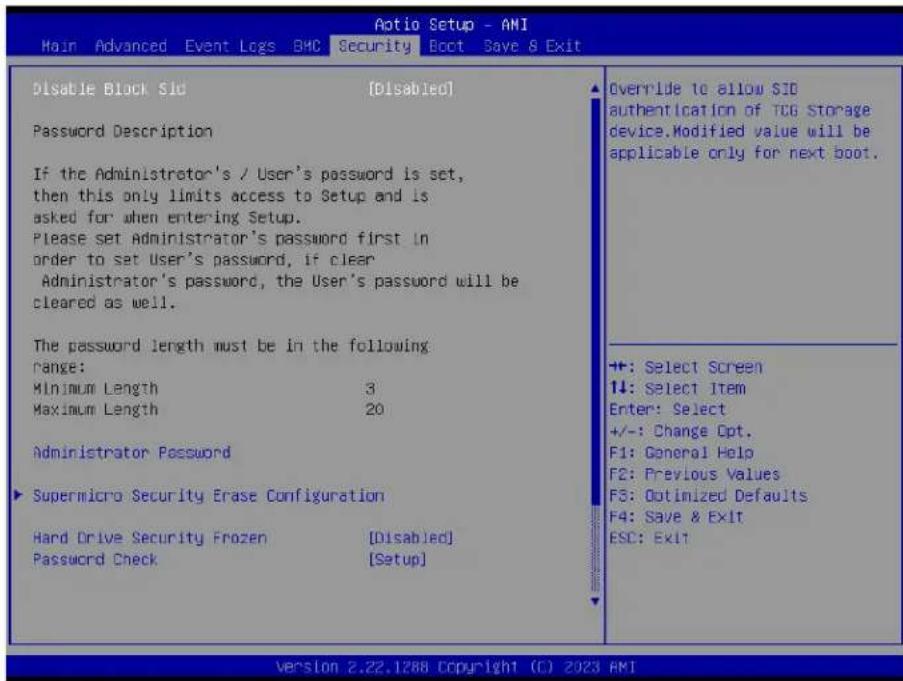 Supermicro B4SA1-CPU - Security - 1