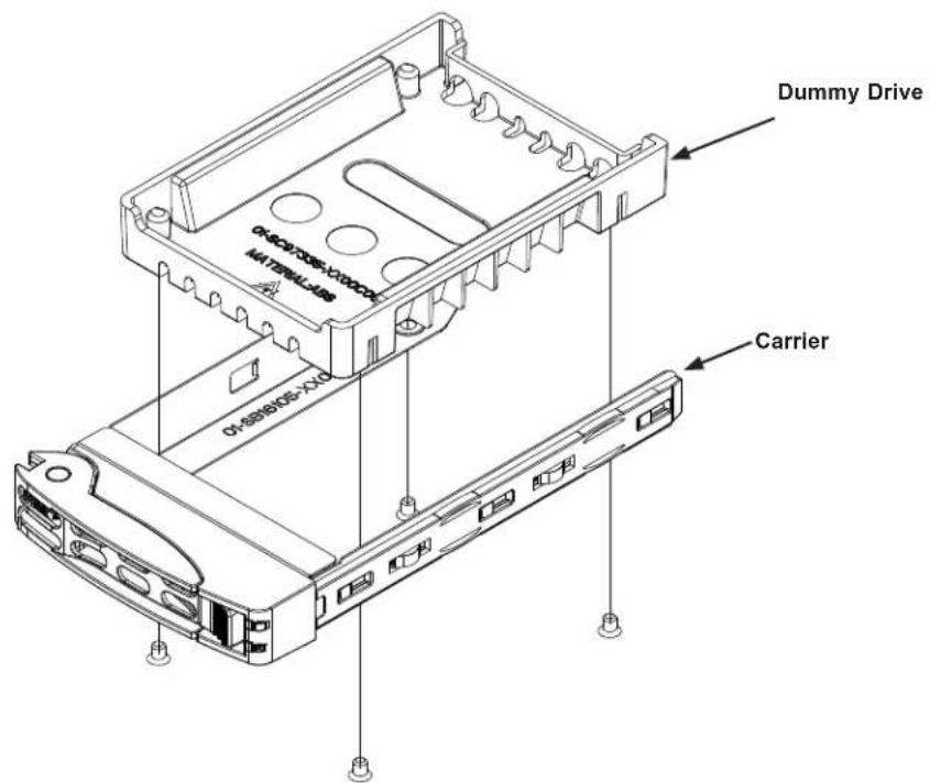 Supermicro A+ Server 2123US-TN24R25M - Installing a Drive - 1