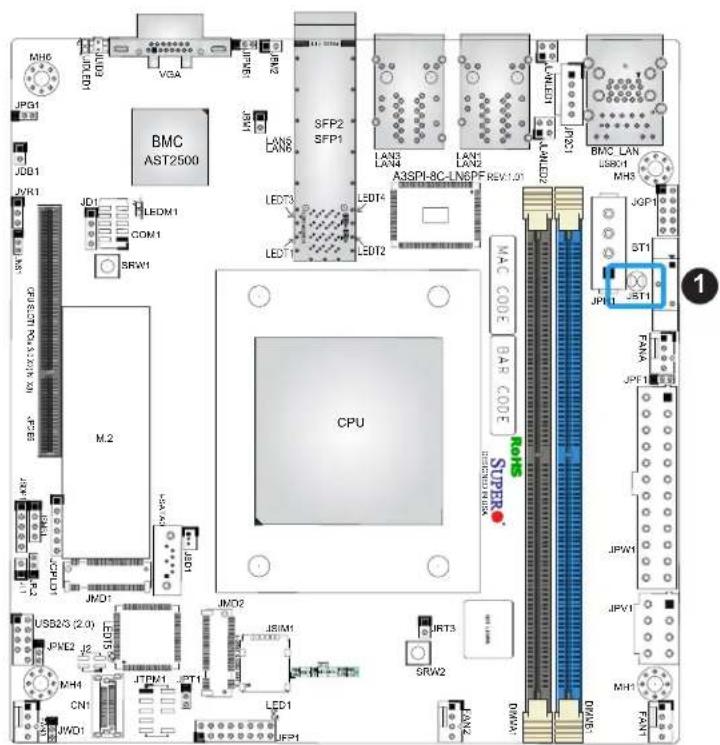 Supermicro A3SPI-8C-HLN4F - To Clear CMOS - 3