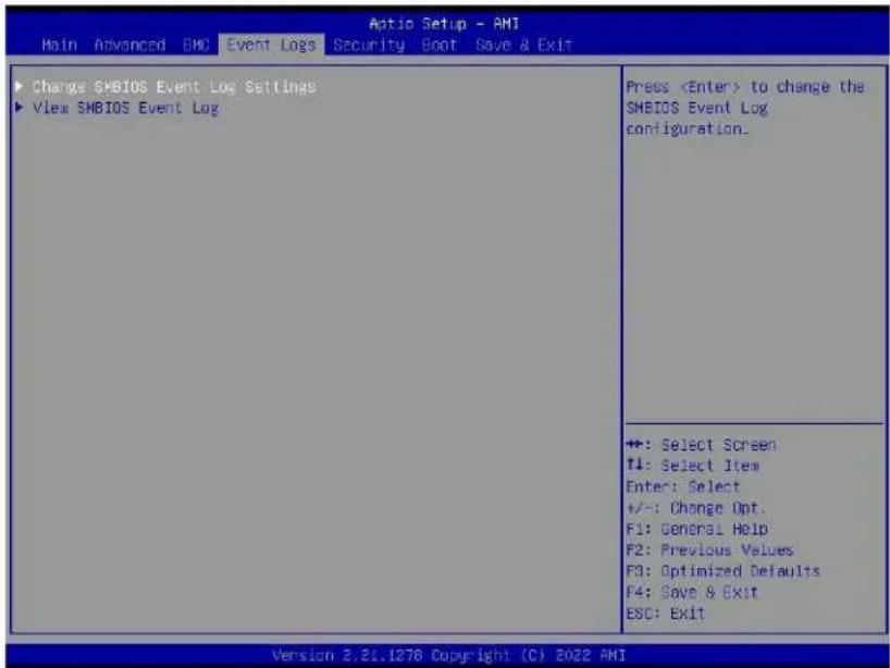 Supermicro A3SPI-8C-HLN4F - Event Logs - 1