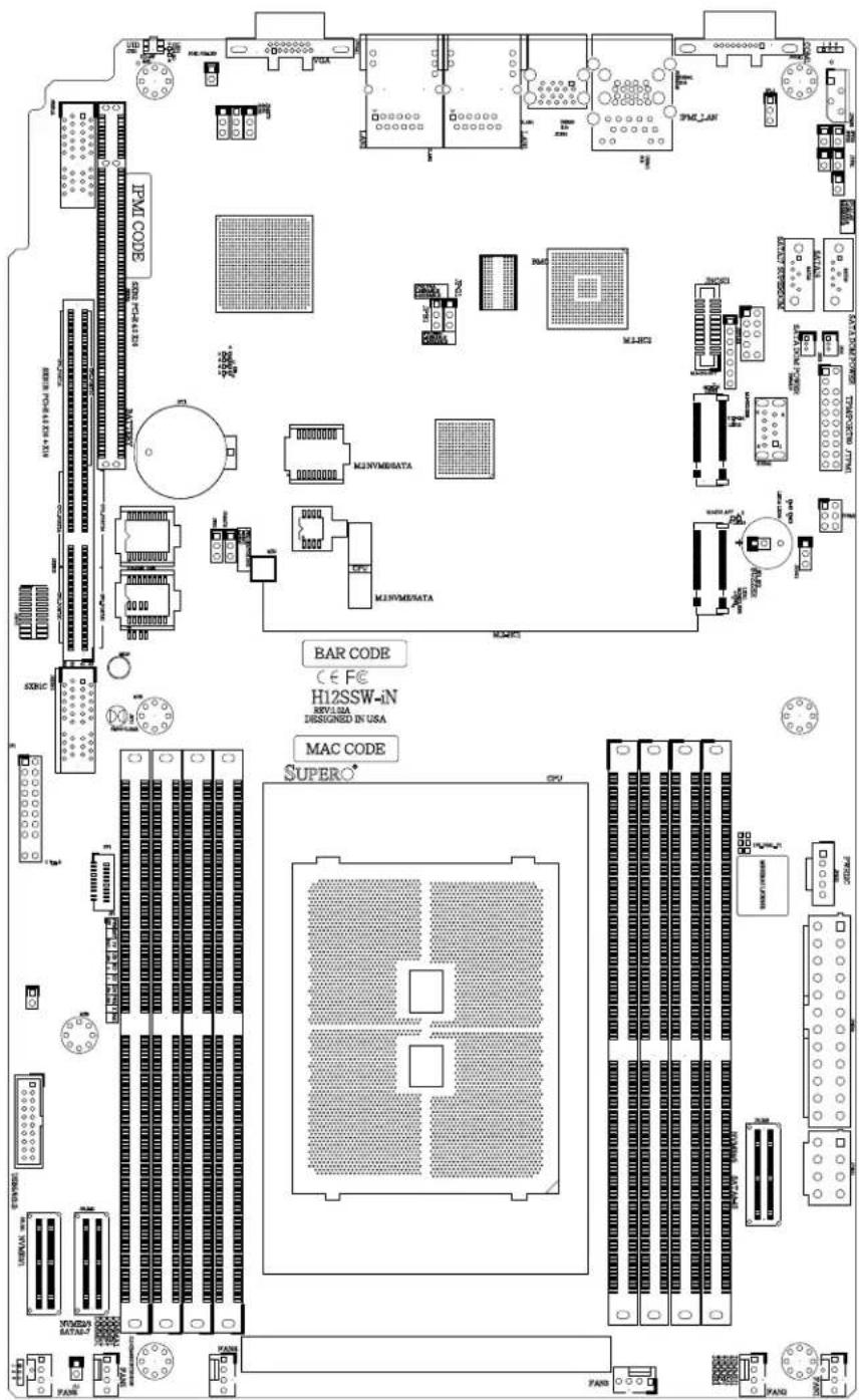 MAX PAM CODE MAX M1NVMEMATA M2NVMEMATA MAC BAR CODE CE F€ H12SSW-IN REVISA DESIGNED IN USA MAC CODE SUPERO® CPU