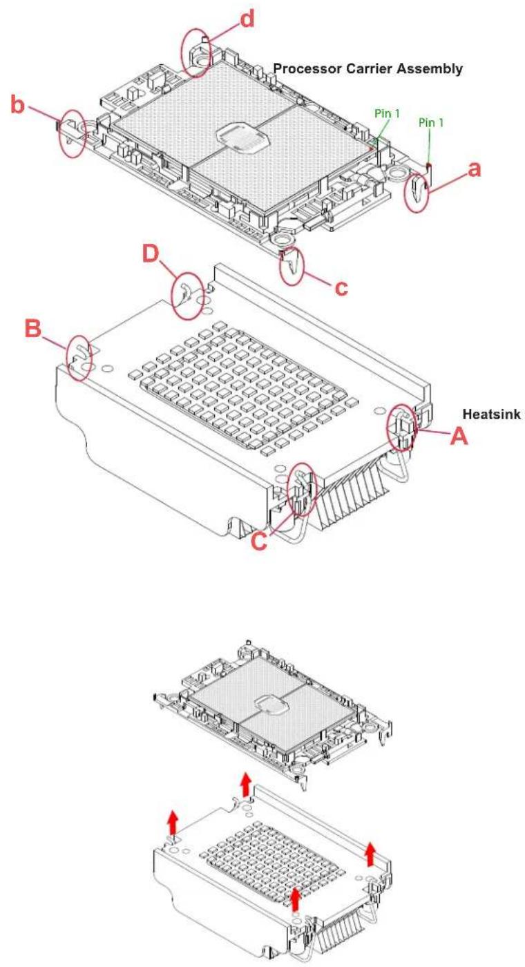 Supermicro SuperBlade SBI-611E-1C2N - Removing the Processor Carrier Assembly from the PHM - 1