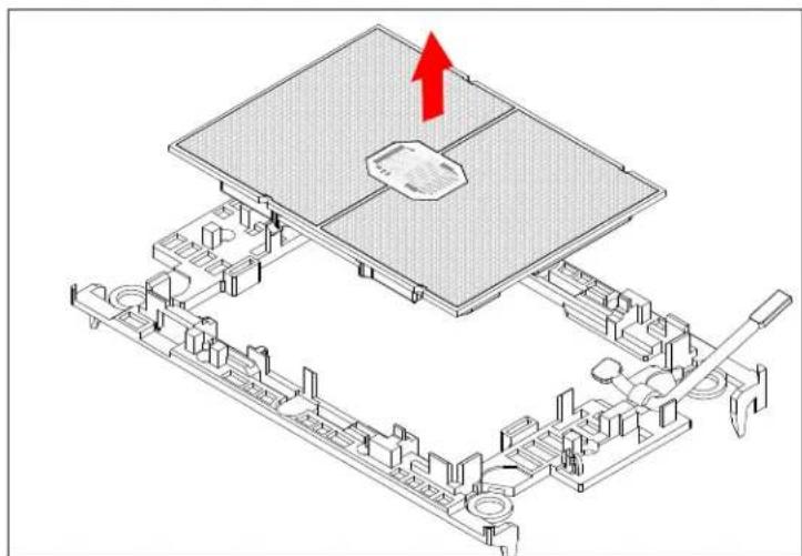 Supermicro SuperBlade SBI-611E-1C2N - Removing the Processor from the Carrier Assembly - 3