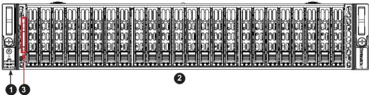 Supermicro SuperServer 2029U-E1CR4T - Chassis Front - 1