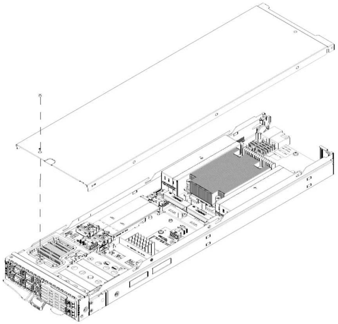 Supermicro SuperBlade SBS-820H-4114S - Removing the Cover - 1