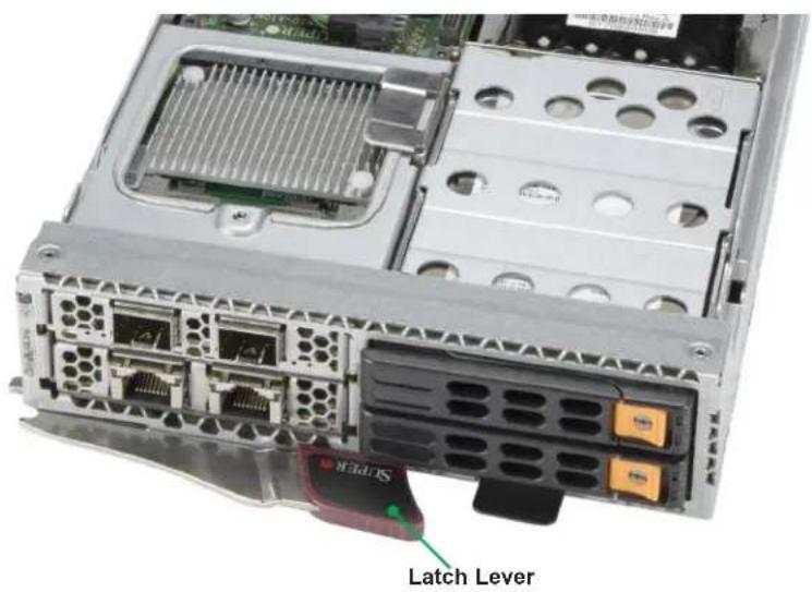 Supermicro SuperBlade SBS-820H-4114S - Installing a Blade Unit into the Enclosure - 1