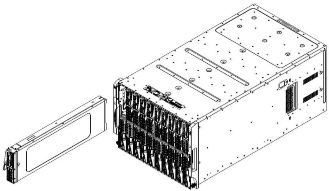 Supermicro SBA-4119S-C2N - Installing a Blade Unit into the Enclosure - 1
