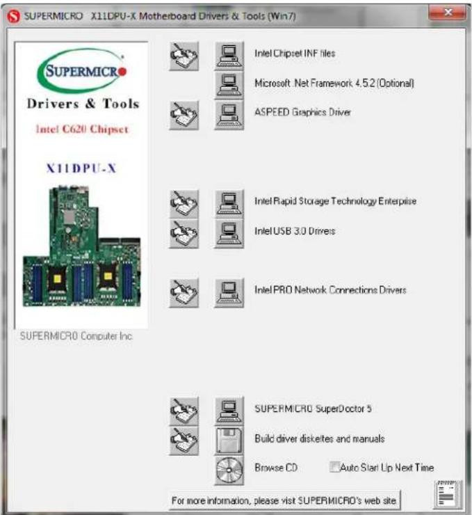 Supermicro SuperServer 1029UX-LL2-C16 - Driver Installation - 1