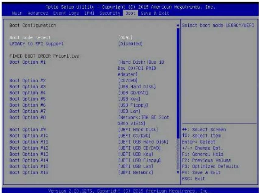 Supermicro SuperServer 1029UX-LL2-C16 - Boot Settings - 1