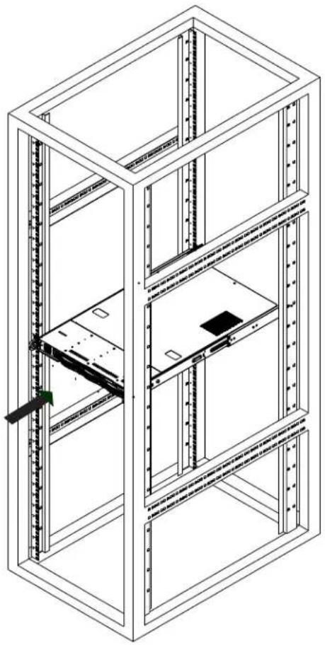 Supermicro SuperServer 1029UX-LL2-C16 - Removing the Chassis from the Rack - 1