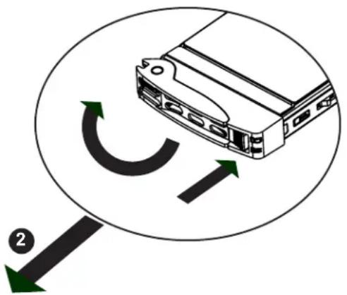 Supermicro SuperServer 1029UX-LL2-C16 - Removing a Hot-Swap Drive Carrier - 1