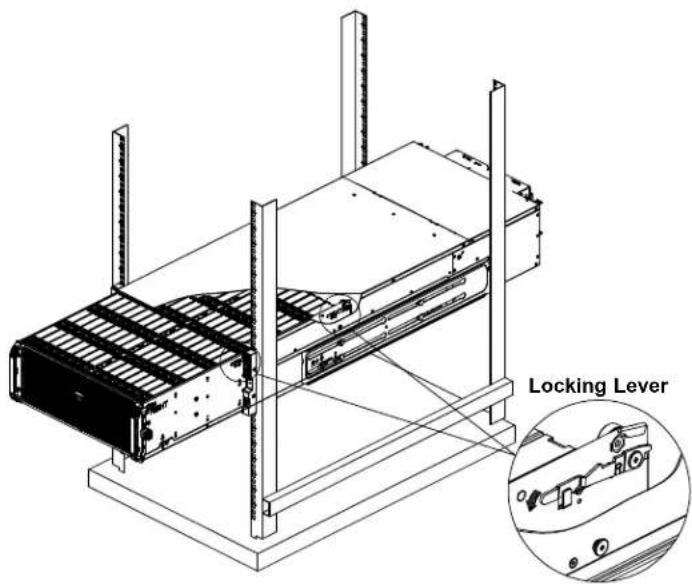 Supermicro SuperStorage 6049SP-DE2CR60 - Loading HDDs into the Chassis on a Rack - 2