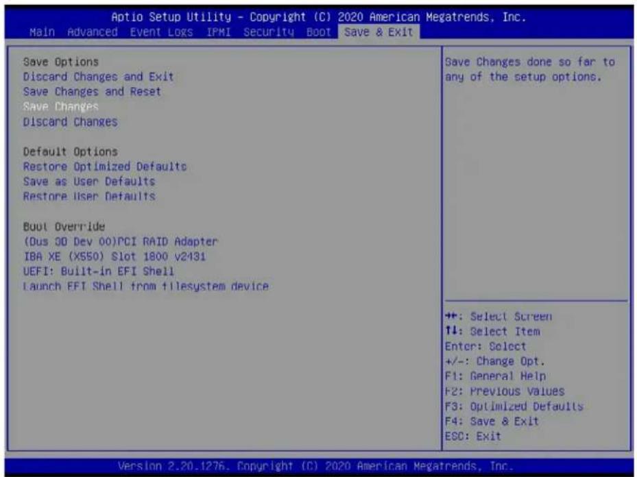 Supermicro SuperStorage 6049SP-DE2CR60 - Save &amp; Exit - 1