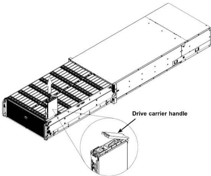 Supermicro SuperStorage 6049SP-DE2CR60 - Opening the HDD Drawer - 2