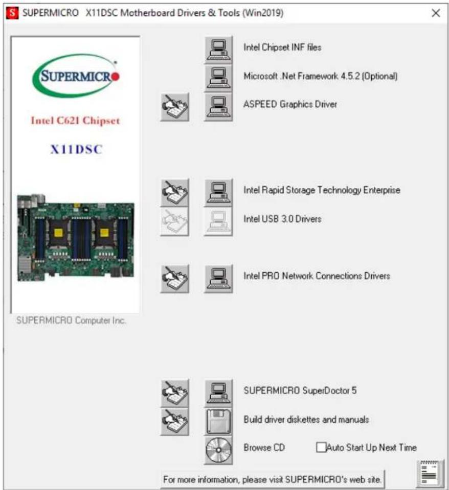 Supermicro SuperStorage 6049SP-DE2CR60 - Driver Installation - 1
