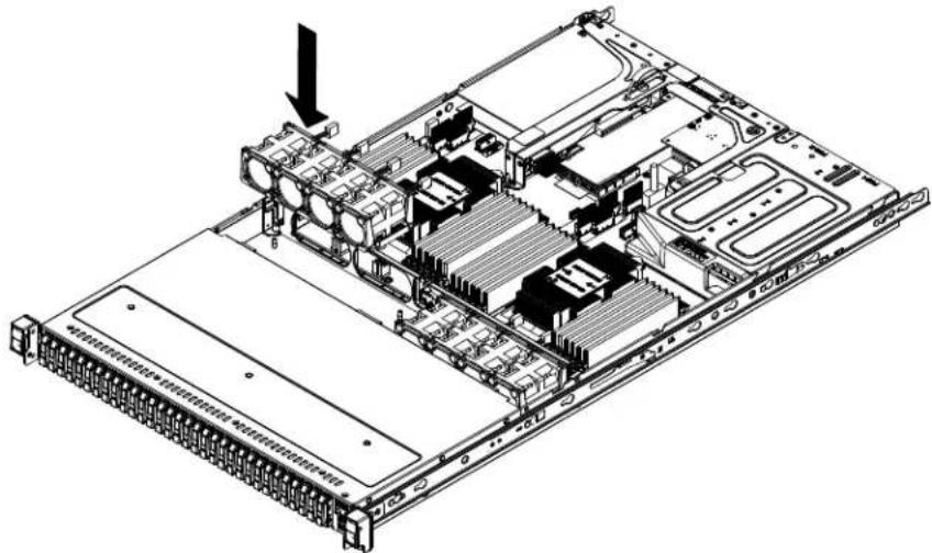 Supermicro SuperStorage 1029P-NES32R - Replacing a System Fan - 1