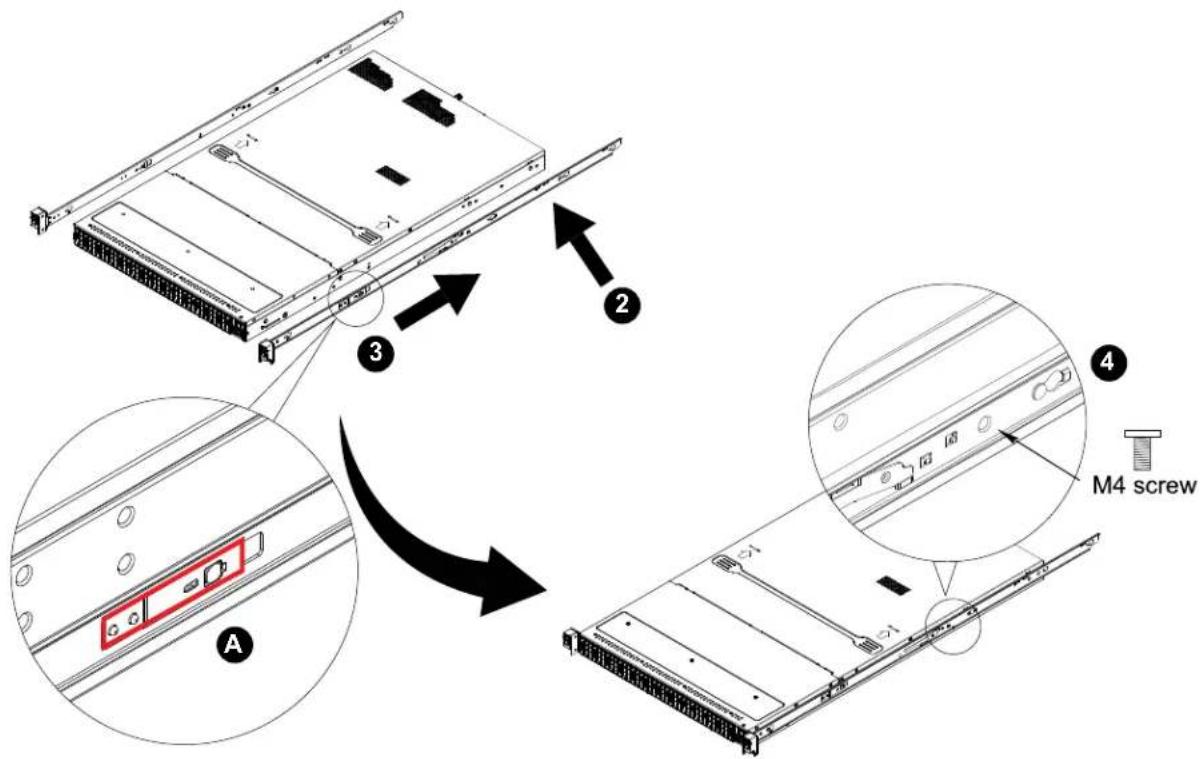 Supermicro SuperStorage 1029P-NES32R - Installing the Inner Rails - 1