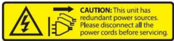 Supermicro SuperStorage 1029P-NES32R - Power Disconnection Warning - 2