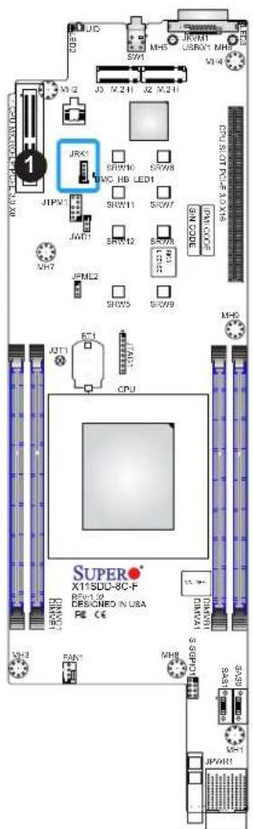 Supermicro X11SDD-18C-F - RAID Key Header - 1