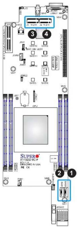 Supermicro X11SDD-18C-F - M.2 Slots - 1