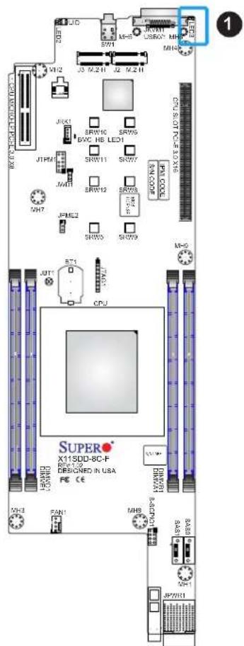 Supermicro X11SDD-18C-F - System Failure LED - 1