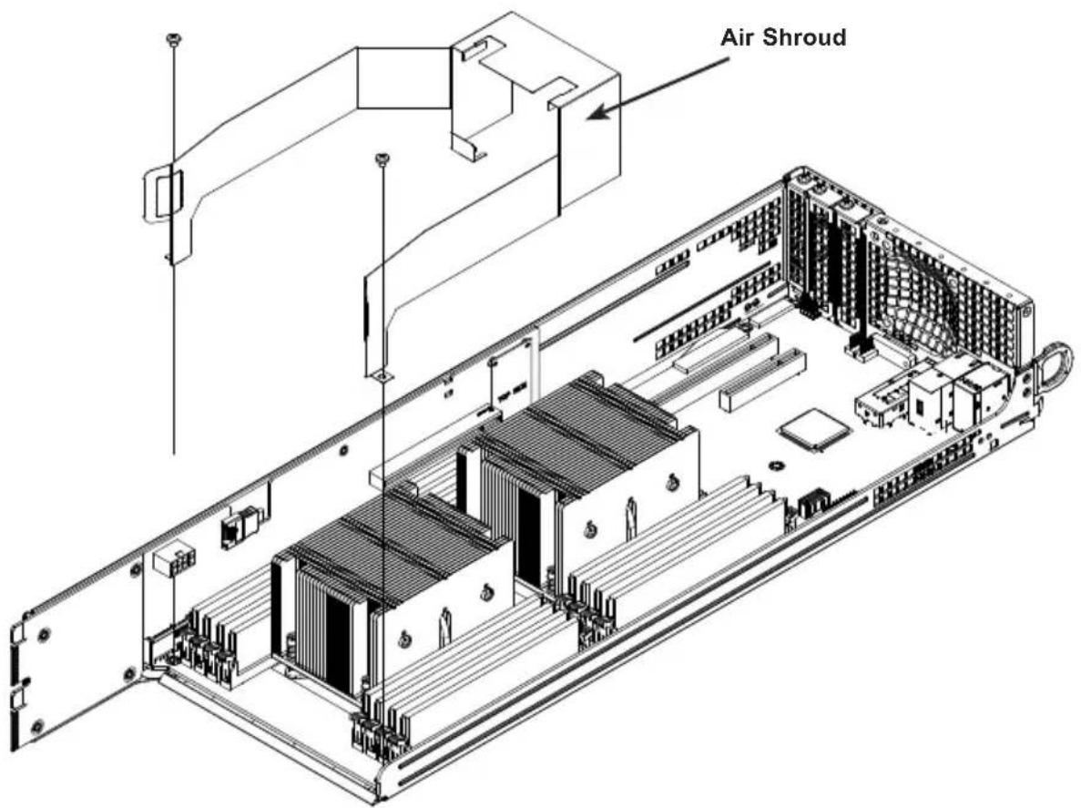 Supermicro SuperServer 6028TP-DNCFR - Installing an Air Shroud - 1