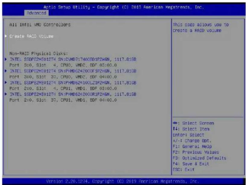 Supermicro X11DPFF-SN - Enabling a PCI Slot for VMD Support in the BIOS Setup Utility - 6