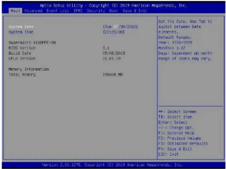 Supermicro X11DPFF-SN - Main Setup - 1
