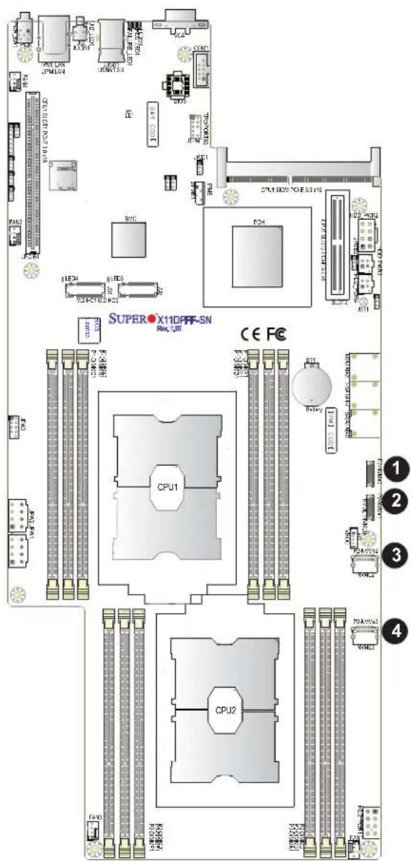 Supermicro X11DPFF-SN - NVMe Connectors - 2
