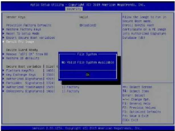 Supermicro X11DPFF-SN - ▶Enroll Efi Image - 1