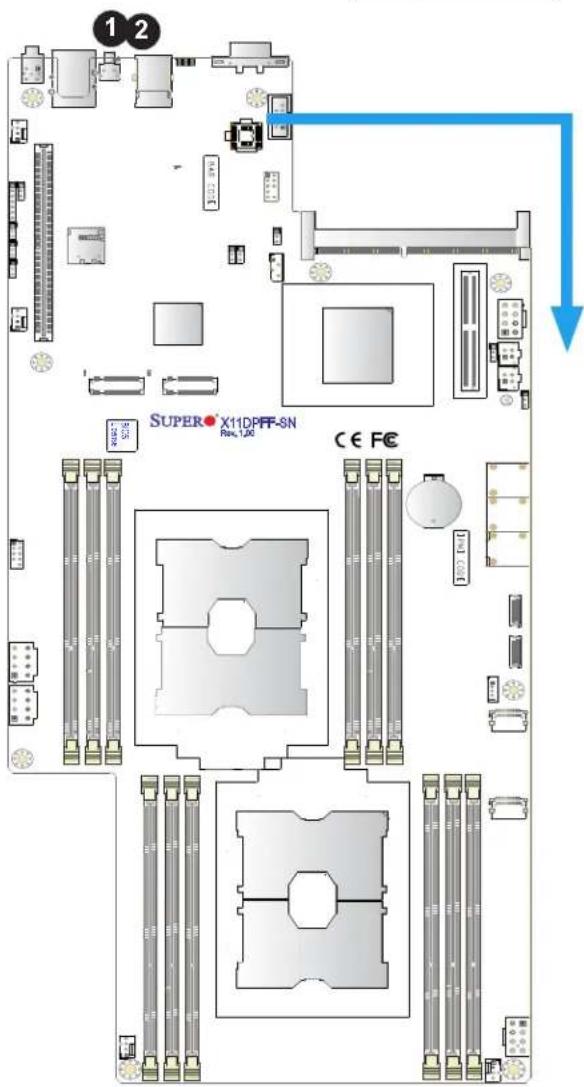 Supermicro X11DPFF-SN - Unit Identifier Switch/UID LED Indicator - 1