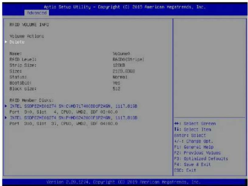 Supermicro X11DPFF-SN - To Display RAID VOLUME Information - 1