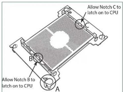 Supermicro X11DPFF-SN - Attaching the Processor to the Narrow Processor Clip to Create the Processor Package Assembly - 3